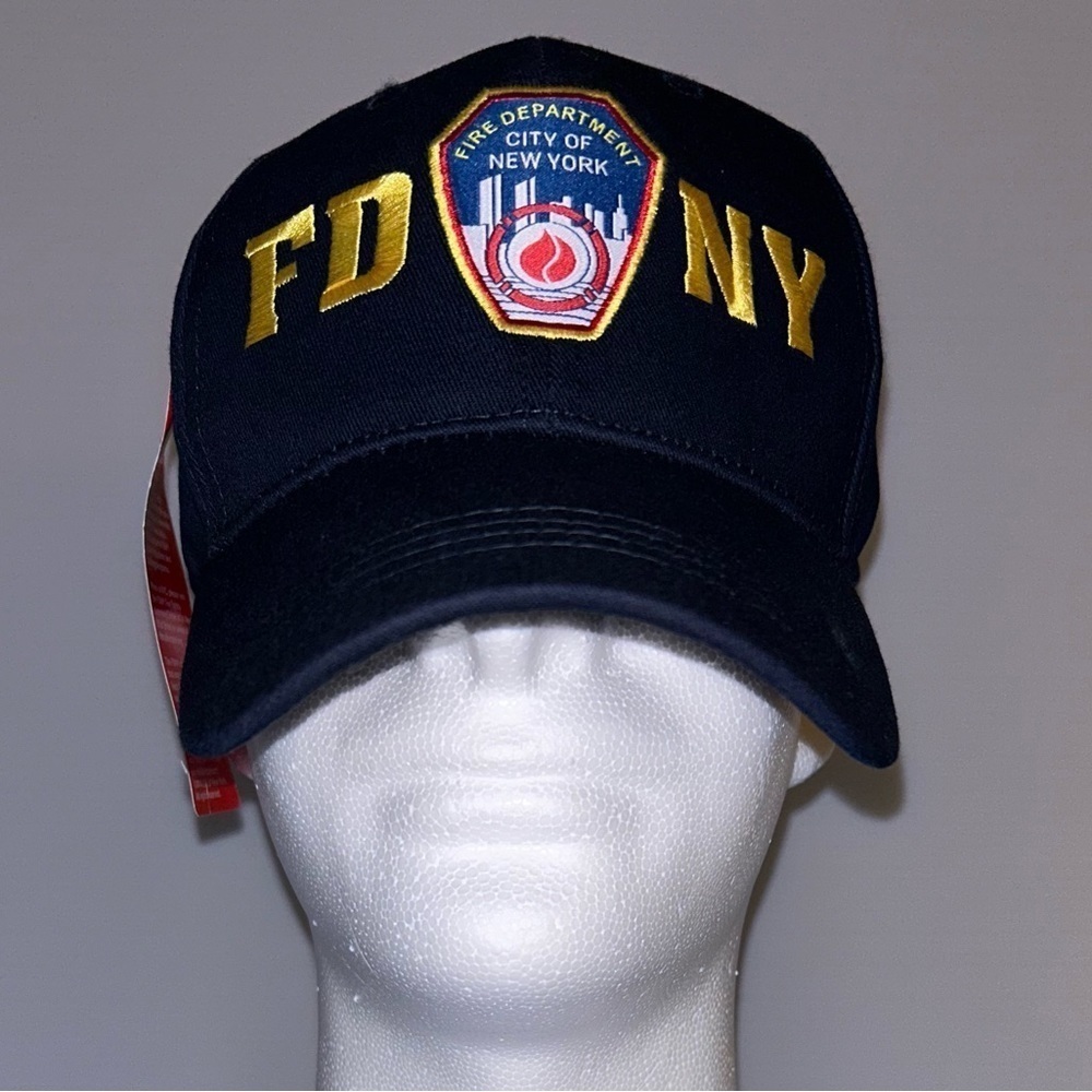 Fire Department City of New York FDNY Cap - NWT Hook/Loop Adjustable Embroidered